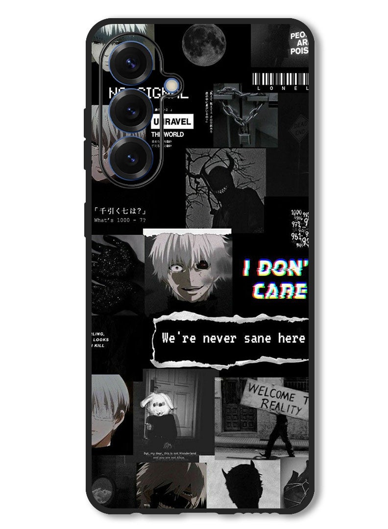 Theodor Case Compatible with Samsung Galaxy A56 Protection Shockproof Bumper Cover We're Never Sane Here - Image 1