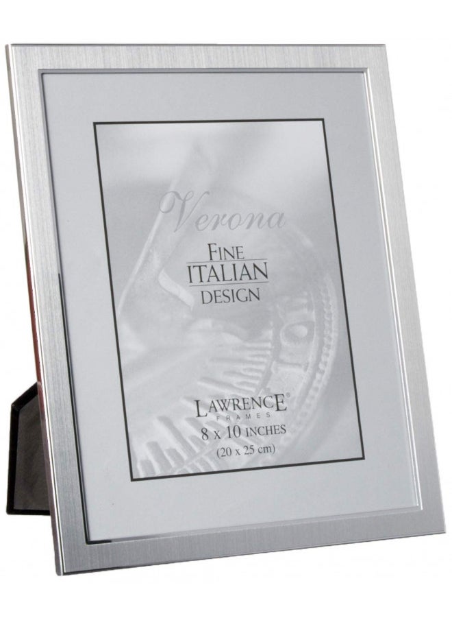 Lawrence Frames Lawrence Frames Brushed Metal Picture Frame, 8x10  - Image 2