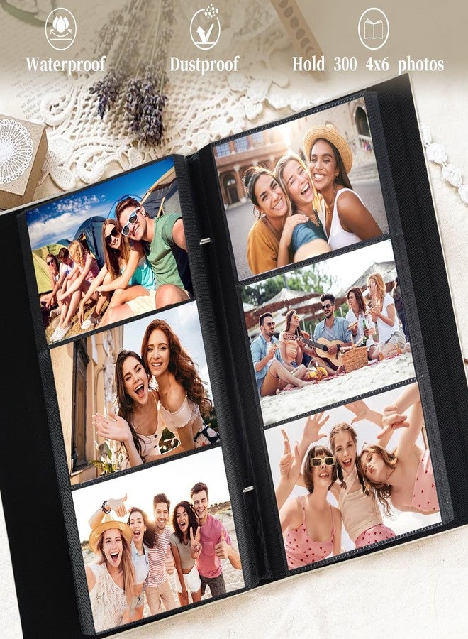 Artmag Fabric Photo Album 4x6 300 Large Capacity for Family Wedding Anniversary Linen Album Holds 300 Horizontal Photos (300 Pockets, Pink) - Image 3