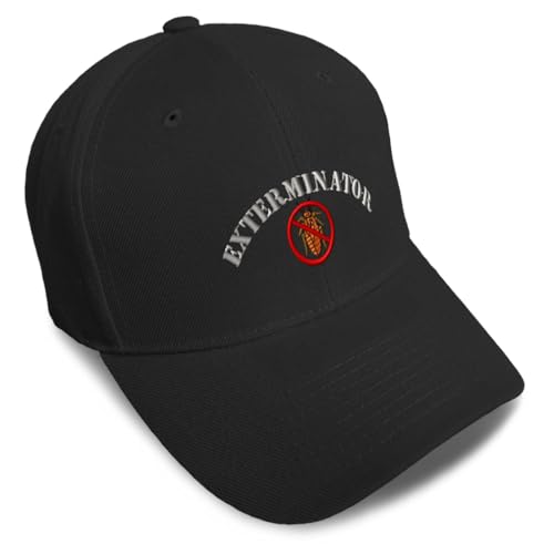Speedy Pros Baseball Cap Pest Control Exterminator Embroidery Profession Others Acrylic Hats for Men Women Strap Closure Black - Image 1