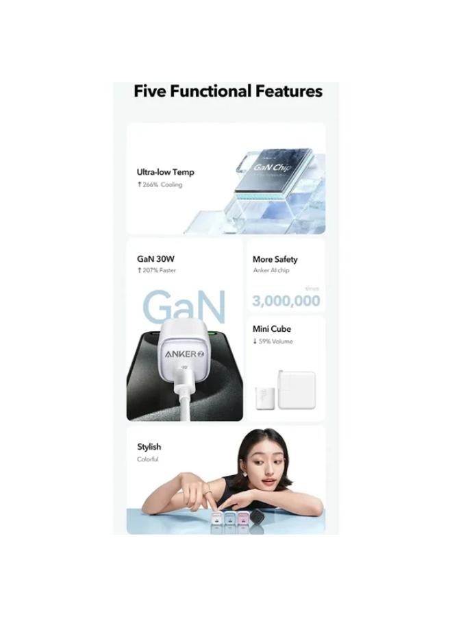 Anker Zolo 30w -Nano III Fast Charger for iPhone 15-16 Series, PPS, PIQ 3.0, Foldable, 30W - Image 5