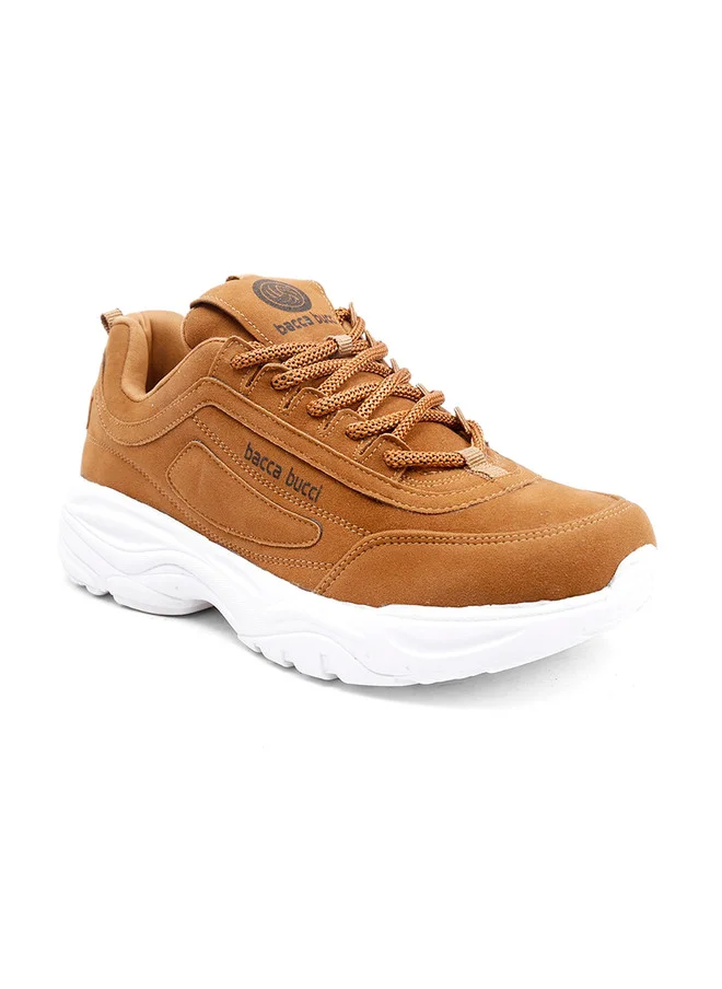 باكا بوتشي Tan Sneakers for Men
