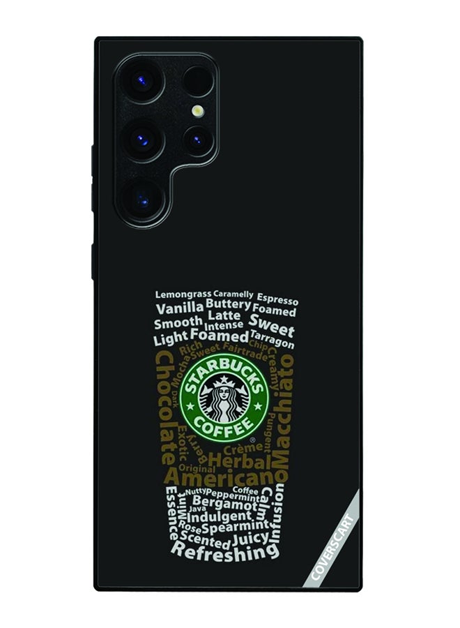 COVERSCART Protective Case Cover For Samsung Galaxy S25 Ultra Starbucks Design Black