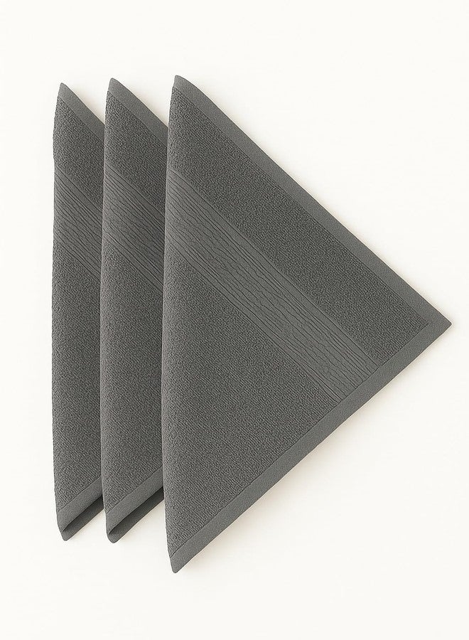 Dollar 100% Cotton Soft, High Absorben & Comfortable Face Towel 30 x 30 cm Face Towel (Pack of 3) - Image 3