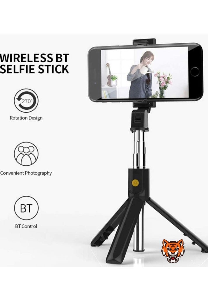 TIGER "Wireless Bluetooth 4.0 Selfie Stick Tripod – Mini Portable, Extendable Stand for Smartphones" - Image 2