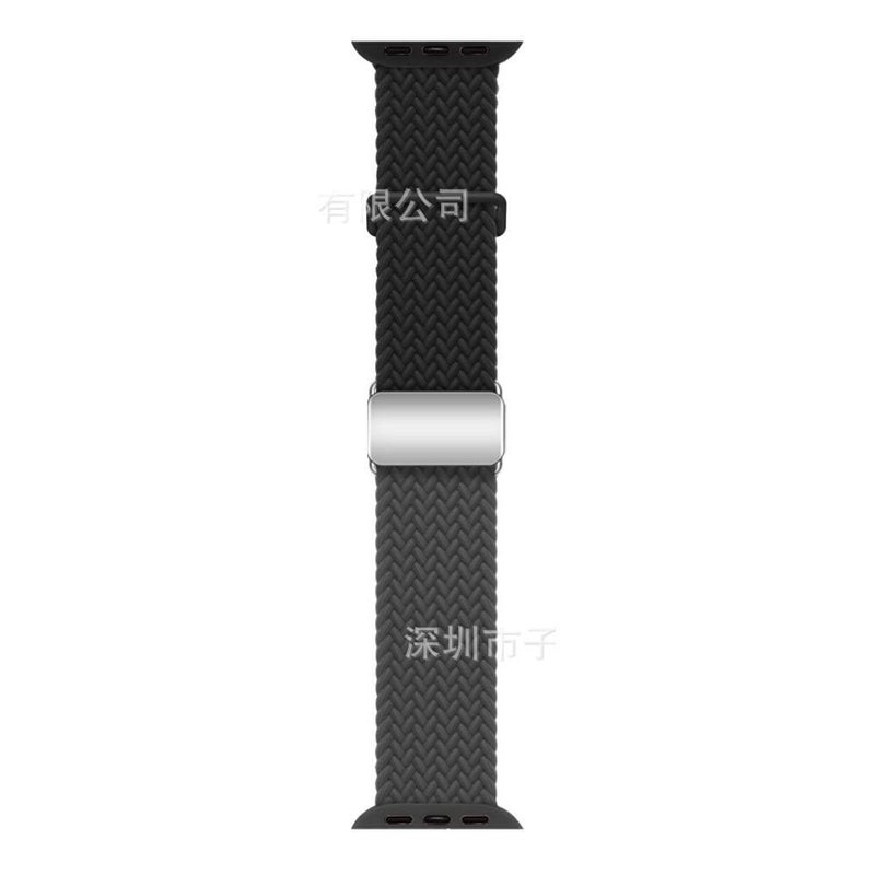 سوار ساعة ذكية سوار نايلون حلقي متوافق باللون Starlight قابل للتعديل مع Apple Watch 38/40/41/42/44/45/49mm بملاءمة قابلة للتعديل وحزام بديل - Image 1