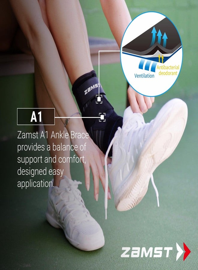 Zamst A1 Orthopedic Ankle Support Brace Cap for Men and Women | Arthritis Pain Relief Breathable with Adjustable Straps | Sports Injury Recovery Support | Left Ankle | Large | - Image 2