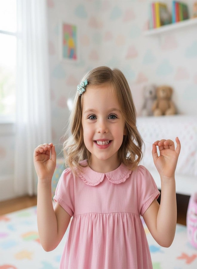 KARP 20PCS Bow Hair Clips for Girls - Cute Gingham & Polka Dot Bow Barrettes for Toddlers, Kids & Babies - Colorful Resin Hair Accessories for Daily Use, School & Gifts (Hair Pin (K2508)-Style-3) - Image 3