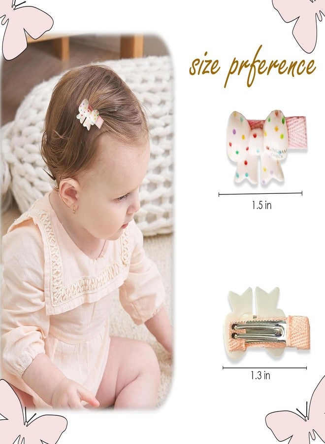 KARP 20PCS Bow Hair Clips for Girls - Cute Gingham & Polka Dot Bow Barrettes for Toddlers, Kids & Babies - Colorful Resin Hair Accessories for Daily Use, School & Gifts (Hair Pin (K2508)-Style-3) - Image 4