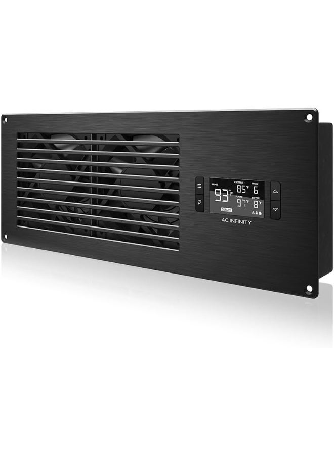 AC Infinity AIRFRAME T7 Black, High-Airflow Cooling Fan System 17", Exhaust Airflow, for AV Equipment Rooms, Closets, and Enclosures - Image 1