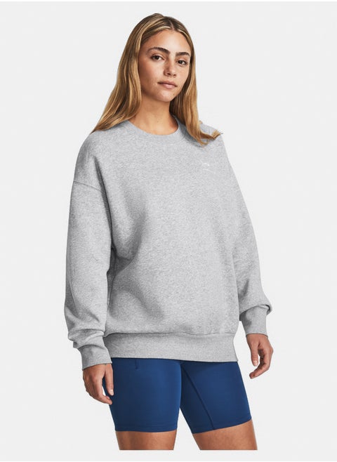 Essential Fleece Oversized Crewneck Sweatshirt
