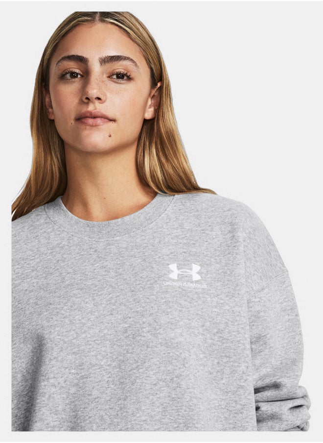 UNDER ARMOUR Essential Fleece Oversized Crewneck Sweatshirt  - Image 4
