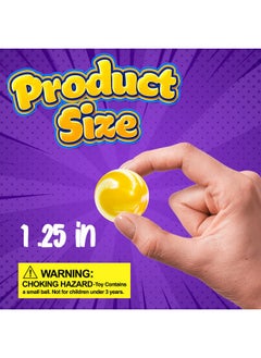 MATICAN MATICAN 100-Pack Bouncy Balls Bulk, Assorted Design 1.25" Rubber High Bouncing Balls for Kids, Party Favors, Carnival Prizes, 1.25-Inch  - Image 4