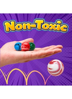 MATICAN MATICAN 100-Pack Bouncy Balls Bulk, Assorted Design 1.25" Rubber High Bouncing Balls for Kids, Party Favors, Carnival Prizes, 1.25-Inch  - Image 5