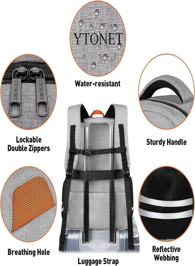 Ytonet Gym Backpack For Men Women, Travel Sports Backpack With Shoe Compartment USB Charging Port, Large Workout Water Resistant College Bag Fit 17.3 Inch Laptop, Hiking, Black - Image 5
