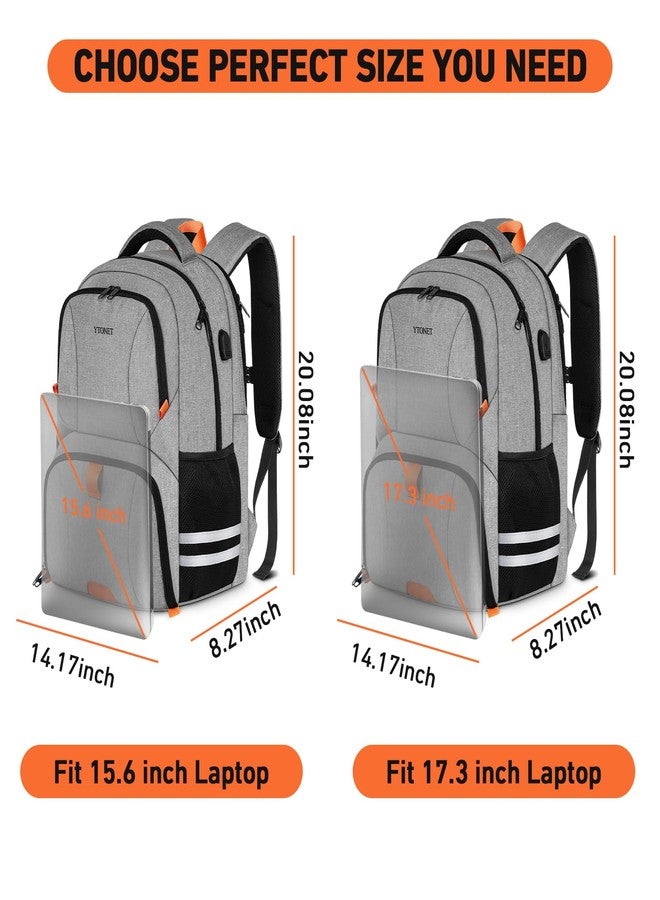 Ytonet Gym Backpack For Men Women, Travel Sports Backpack With Shoe Compartment USB Charging Port, Large Workout Water Resistant College Bag Fit 17.3 Inch Laptop, Hiking, Black - Image 2