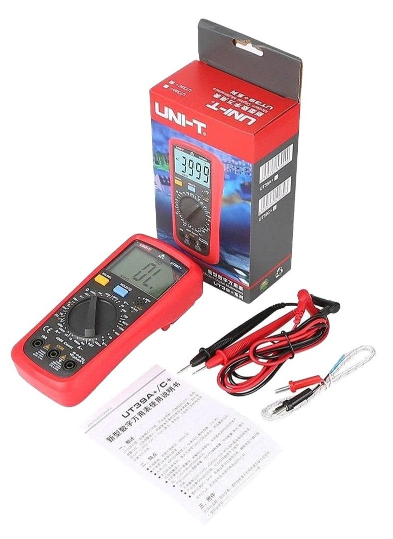 UNI-T UNI-T-UT39A+ Modern Digital multimeter (Capacitance 10mF)-1000VDC & 750 VAC (10A MAX)  - Image 1