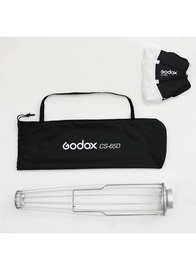 Godox - GODOX Softbox Lantern Softbox CS-65D 65cm Bowens Mount Softbox Soft Light Modifier for Aputure 300D Mark II 120D SL-60W VL150 SL150WII FV150 AD200PRO AD300 AD400PRO AD600 VL300 VL200 UL150 - Image 1