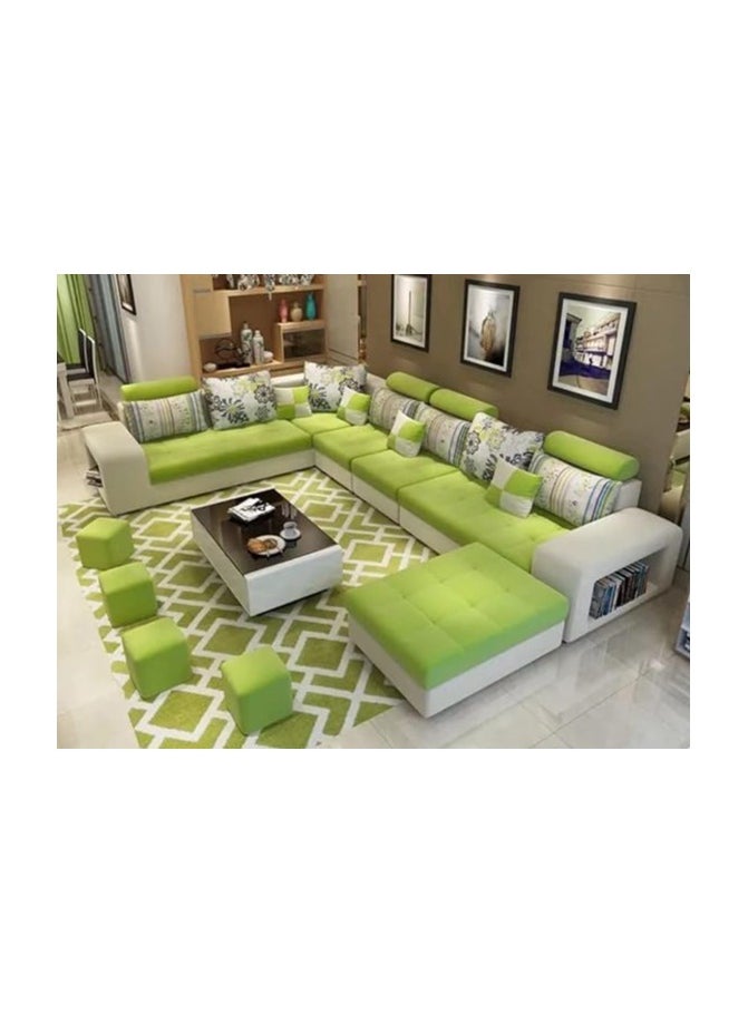 Ripple FURNITURE Simple Leisure  Fashion  Fabric Combination Living Room Sofa  Set  - Image 1
