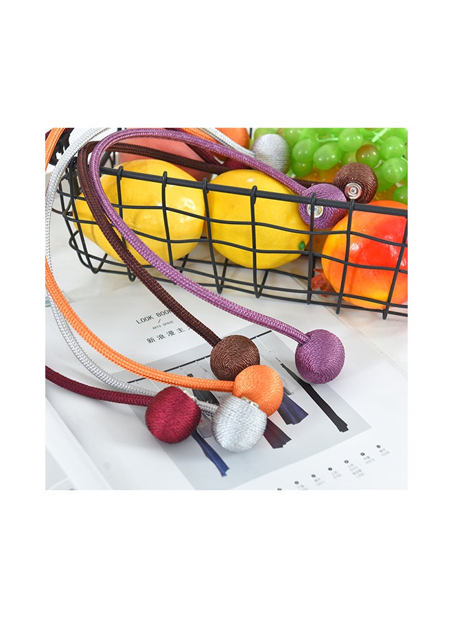 Loquat 2-Piece Strong Magnetic Twist Ties Magnet Cord Winder Set Coffee - Image 5