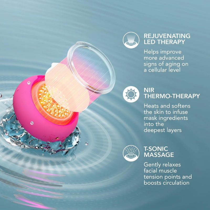 FOREO Hydrate & Brighten UFO 3 LED Set - Face Mask Skincare Device + 14 UFO Activated Masks + IRIS C-Concentrated Brightening Eye Cream, 0.5 Oz - Face Moisturiser - Image 4