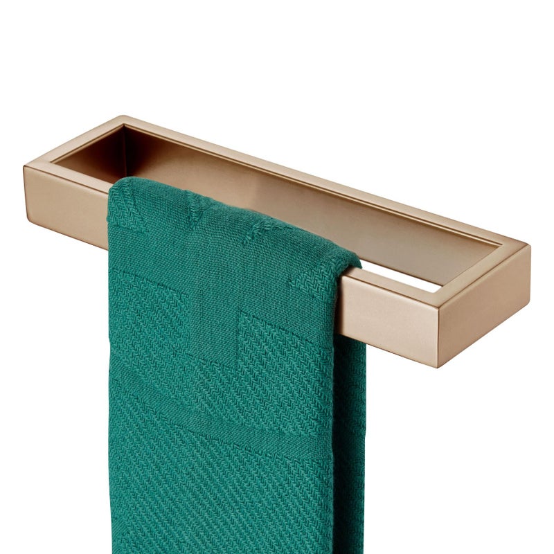 KOKOSIRI Towel Ring for Bathroom Hand Towel Holder 9 Inch Towel Hanger Rack Champagne Bronze Stainless Steel Wall Mount, 1 Pack B4008CPG-L9 - Image 1
