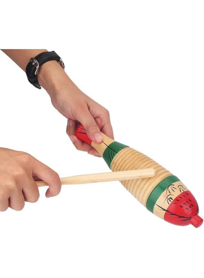 MegArya Guiro Wood Percussion Instrument Fish Style Guiro Instrument Children's Musical Instrument Colourful Guiro Gifts for Children - Image 4