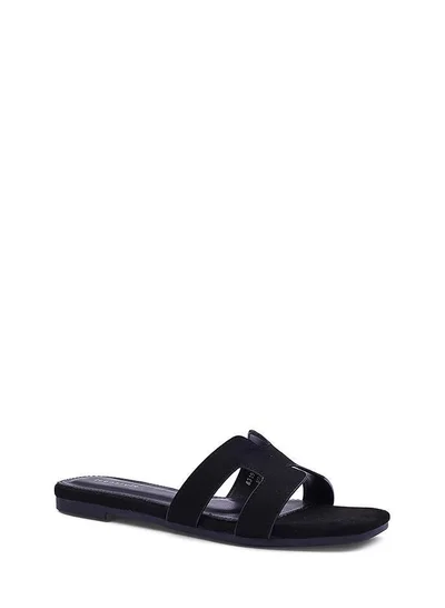 IconStyle Womens H suede slip-on flat Sandal