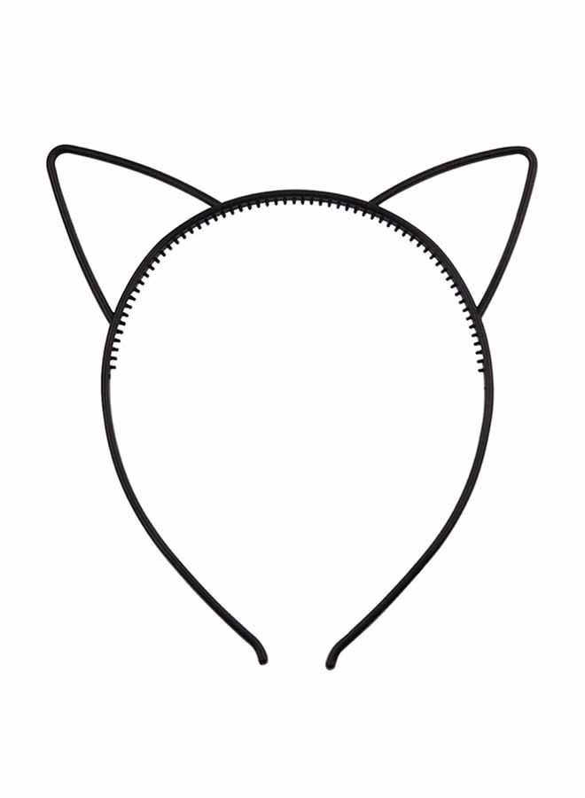 NIBEMINENT Cat Ear Brief Style Adorable Hairband Black