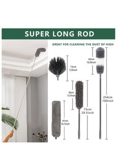 Dubkart Microfiber Feather Duster with Extendable Pole (5-Piece set)  - Image 2