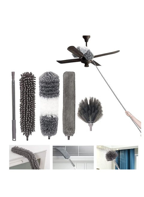 Microfiber Feather Duster with Extendable Pole (5-Piece set)