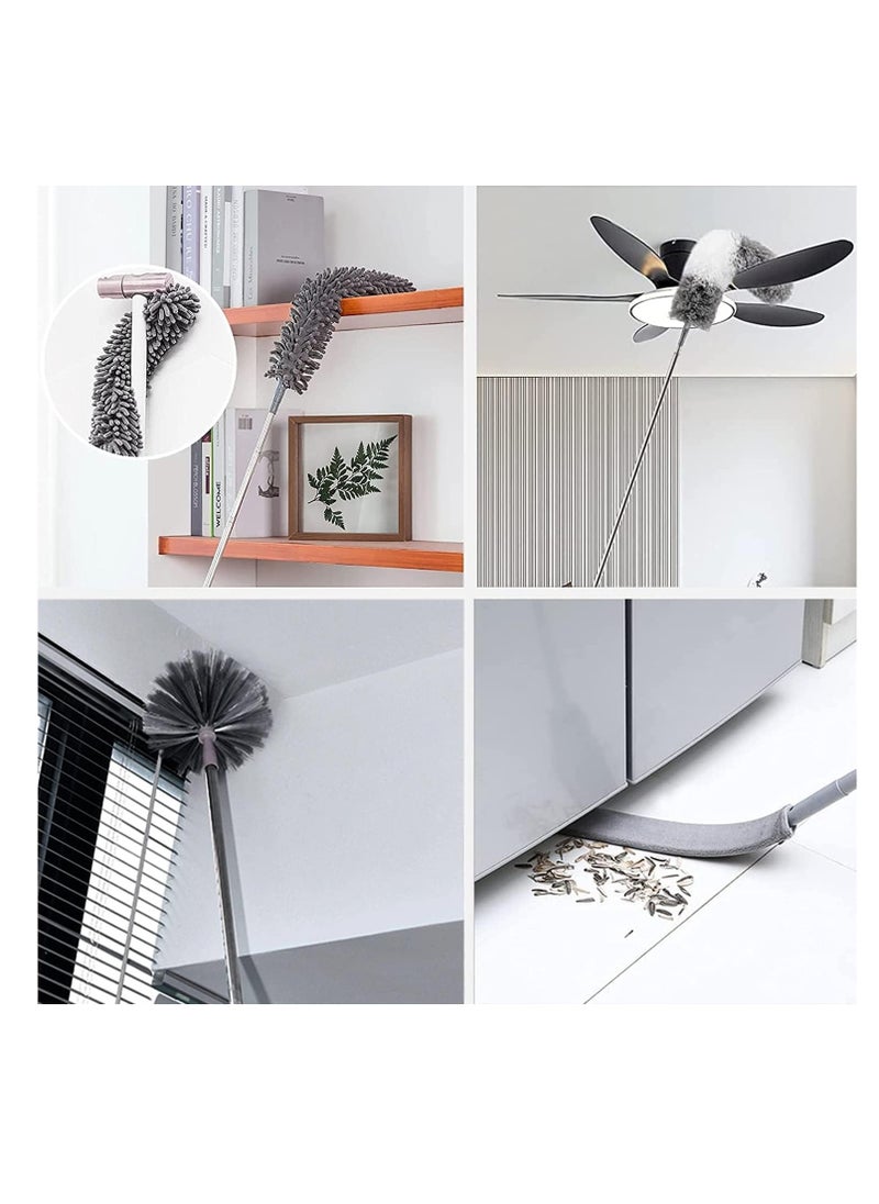 Microfiber Feather Duster with Extendable Pole (5-Piece set)
