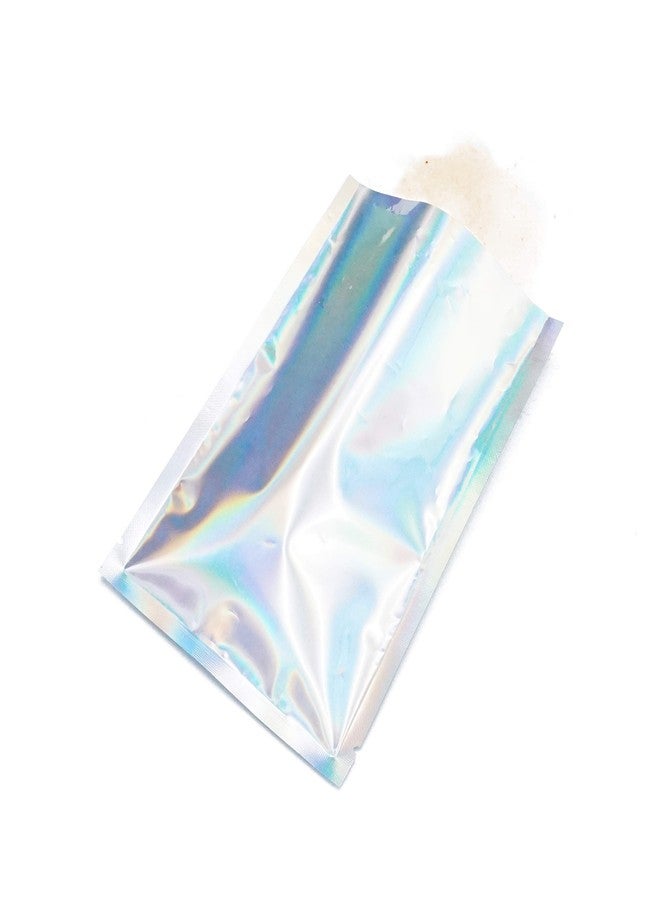 QQ Studio 100 PCS Metallic Mylar Foil Open Top Sealable Bags (8x12cm(3.1x4.7"), 100x Holographic) - Image 4