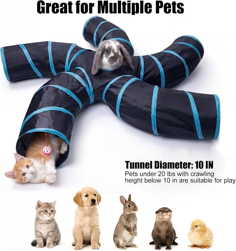 Levesica Cat Tunnel 5 Way Collapsible S-Shape - Image 2