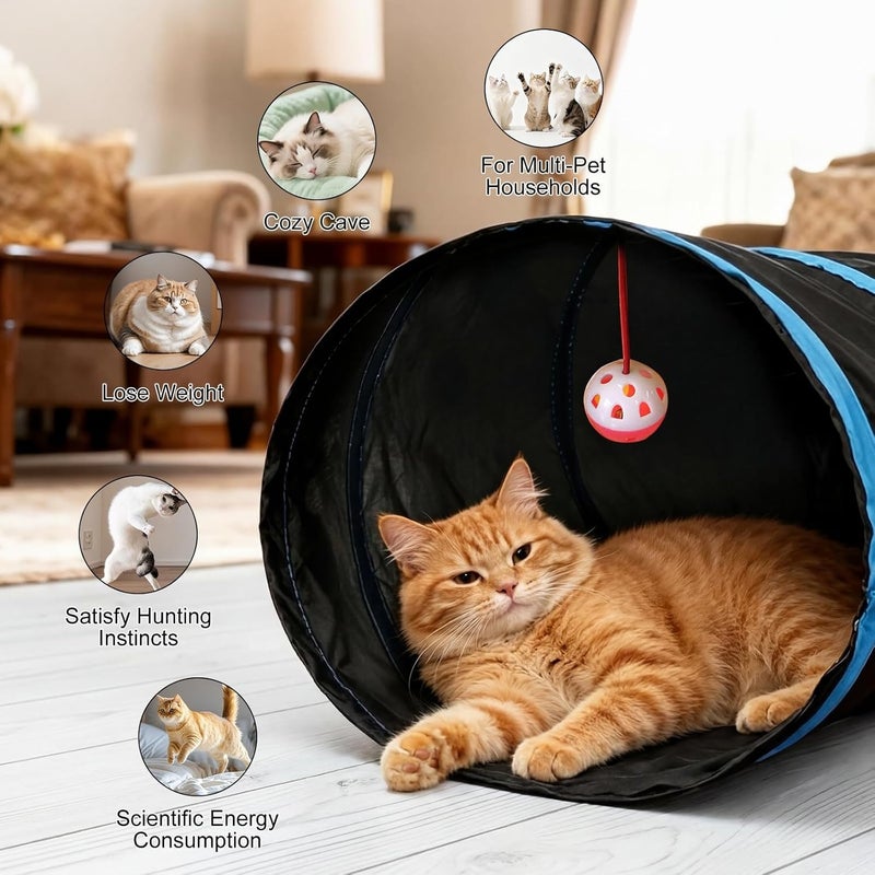 Levesica Cat Tunnel 5 Way Collapsible S-Shape - Image 3