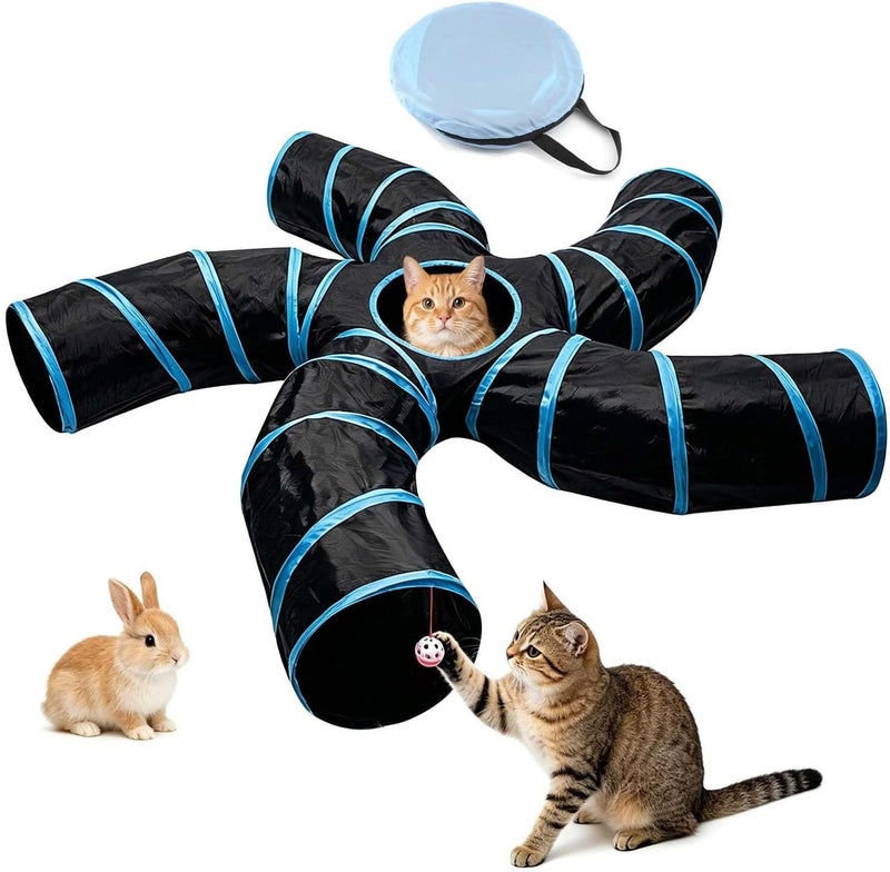 Levesica Cat Tunnel 5 Way Collapsible S-Shape - Image 1