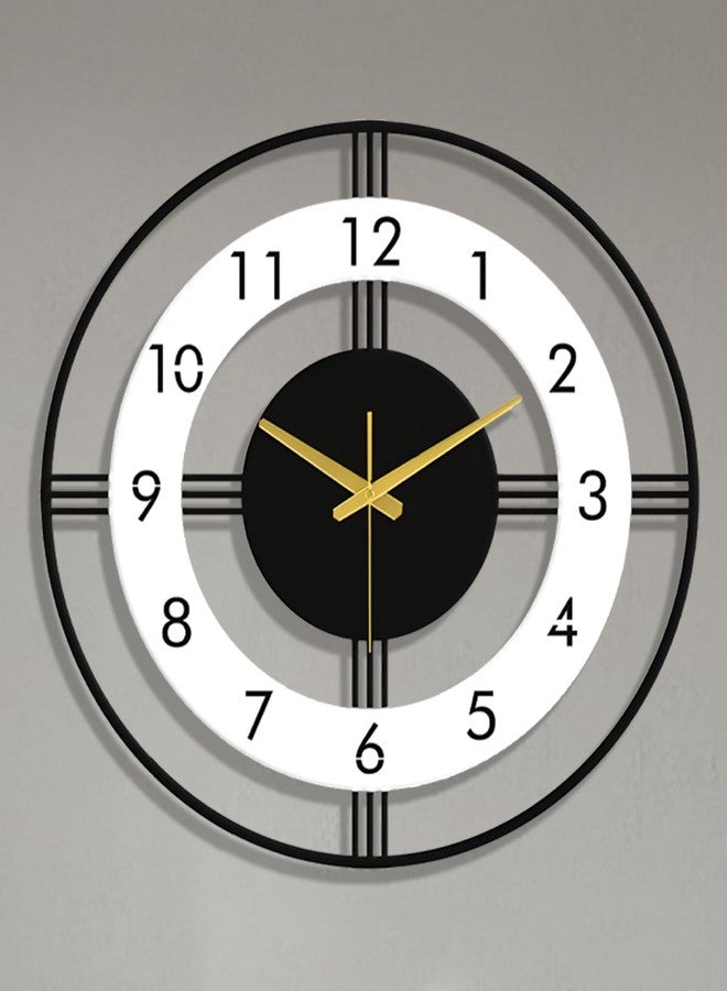 vissera Designer Metal Wall Clock for Living Room | Latest Antique Stylish Fancy Decorative Big Size Wall Watch for Bedroom, Office, Kitchen, Dining, Hall and Décor - Image 1