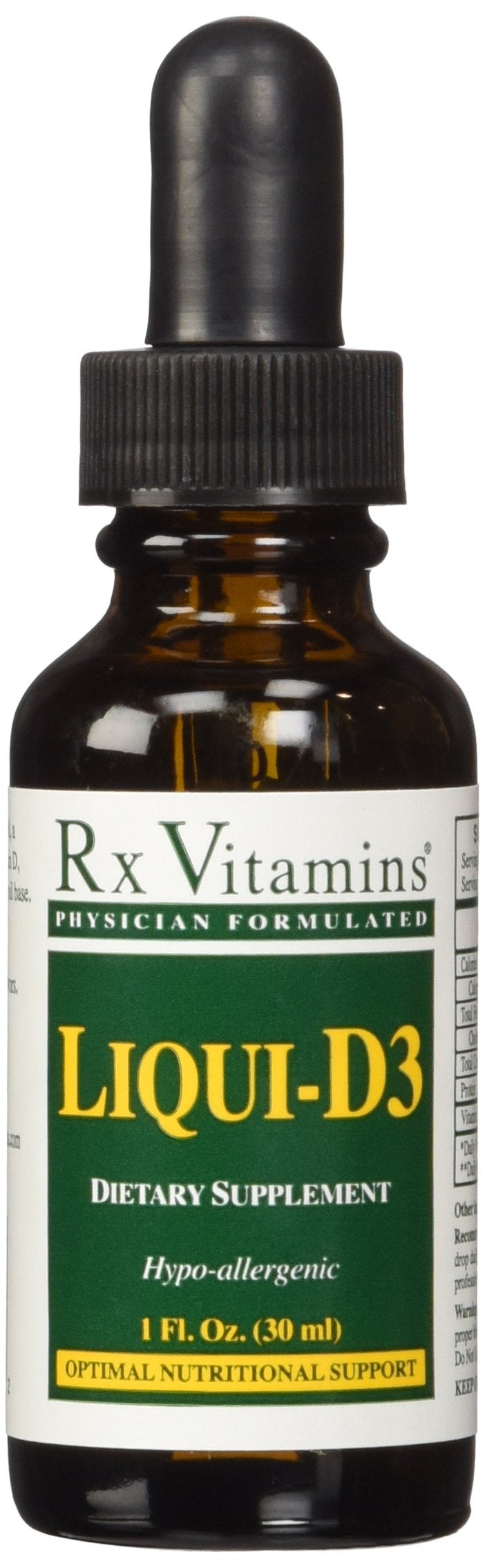 Rx Vitamins فيتامينات Rx سائل 3 2000 وحدة دولية 1 أونصة سائلة عبوة من 1