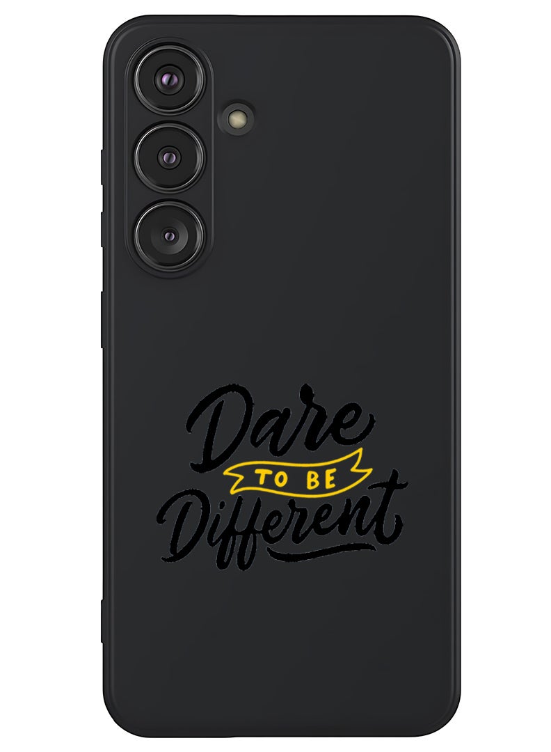 Theodor Protective Slim Fit Case Liquid Silicone Cover with Full Body Protection Anti-Scratch Shockproof Case For Samsung Galaxy S25 (Black) - dare to be different - Image 1