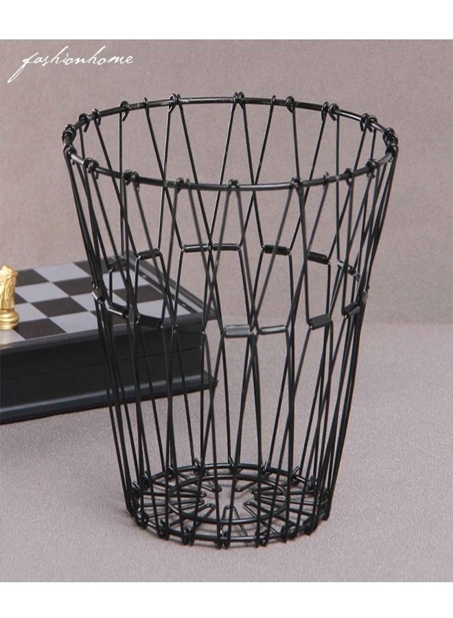 fashionhome Flexible Wire Multi Shape Hollow Stainless Steel Folding Storage Fruit Basket  - Image 3