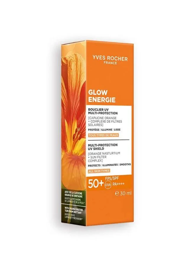 Yves Rocher beige Multi-protection uv shield spf 50+    all skin typ for Women | Best Price UAE