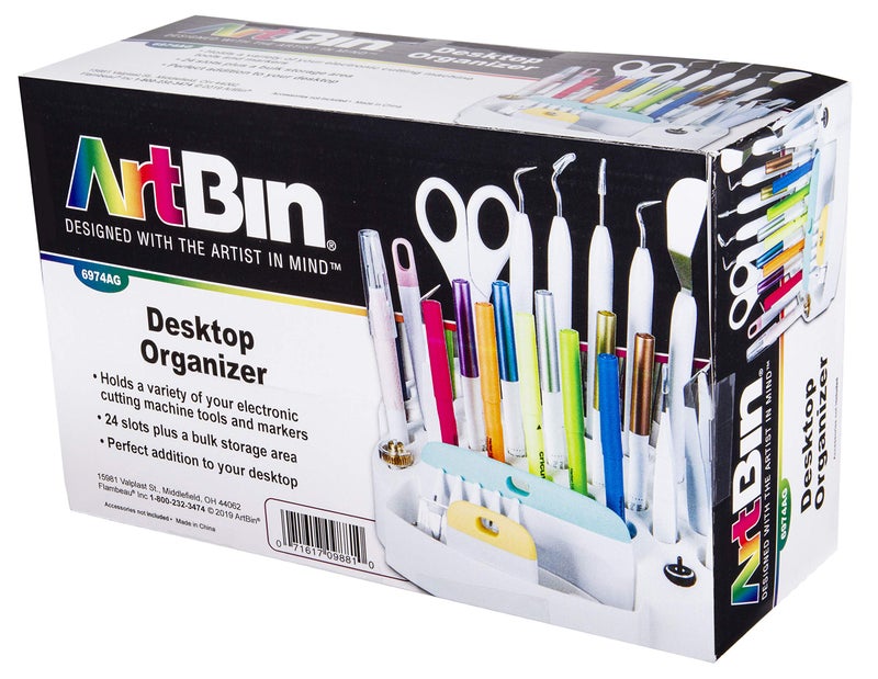 ArtBin 6974AG Desktop Accessory Storage with 24 Slots, [1] Art & Craft Organizer, White - Image 5