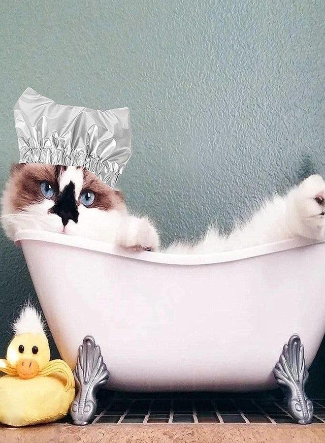 زيروديس قبعة استحمام للحيوانات الأليفة من زيروديس، أغطية أذن استحمام للحيوانات الأليفة، أغطية أذن للكلاب والقطط، مستلزمات الحيوانات الأليفة (أ) - Image 3