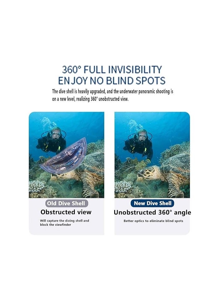Insta360 X4 Invisible Dive Case, Splash Prevention Housing Waterproof Up to 50m (164ft) - CINSBBMG - Image 4