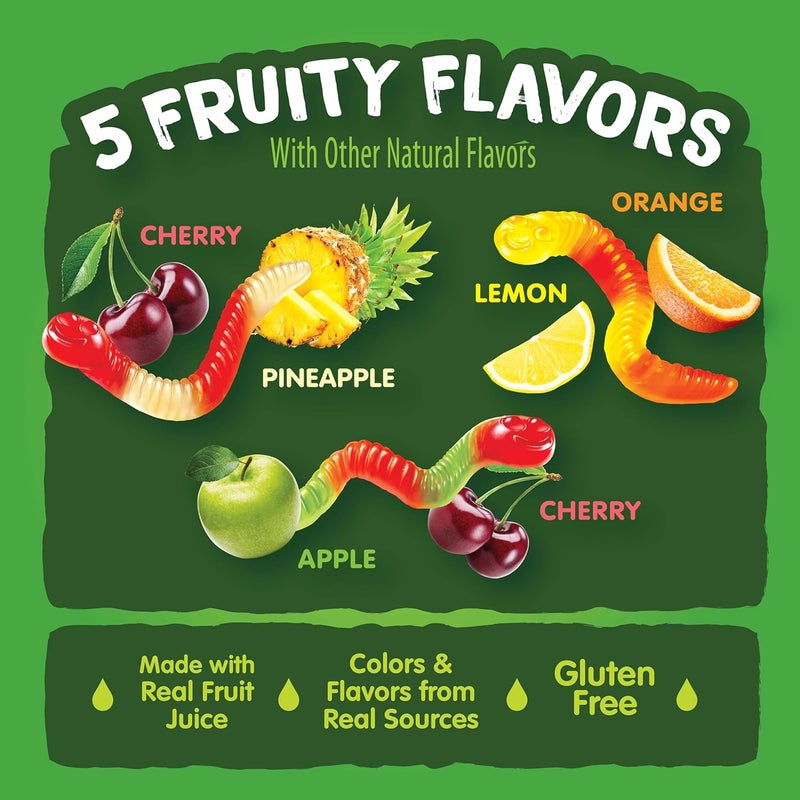 Black Forest حلوى ديدان الغابة السوداء، حجم عائلي، مصنوعة من عصير الفاكهة الحقيقي، 22 أونصة - Image 5