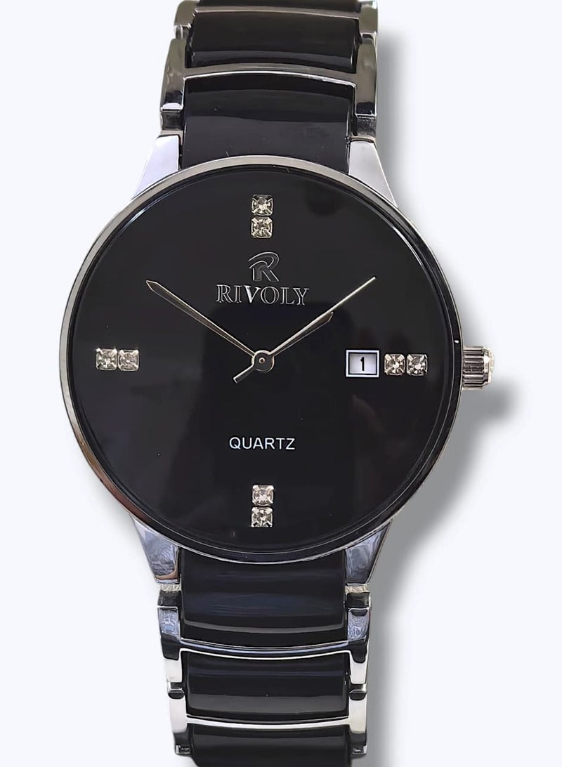 Rivoly A luxurious set consisting of a men's and women's watch made of high-quality stainless steel, along with a bracelet, prayer beads, pen, and ring. - Image 3