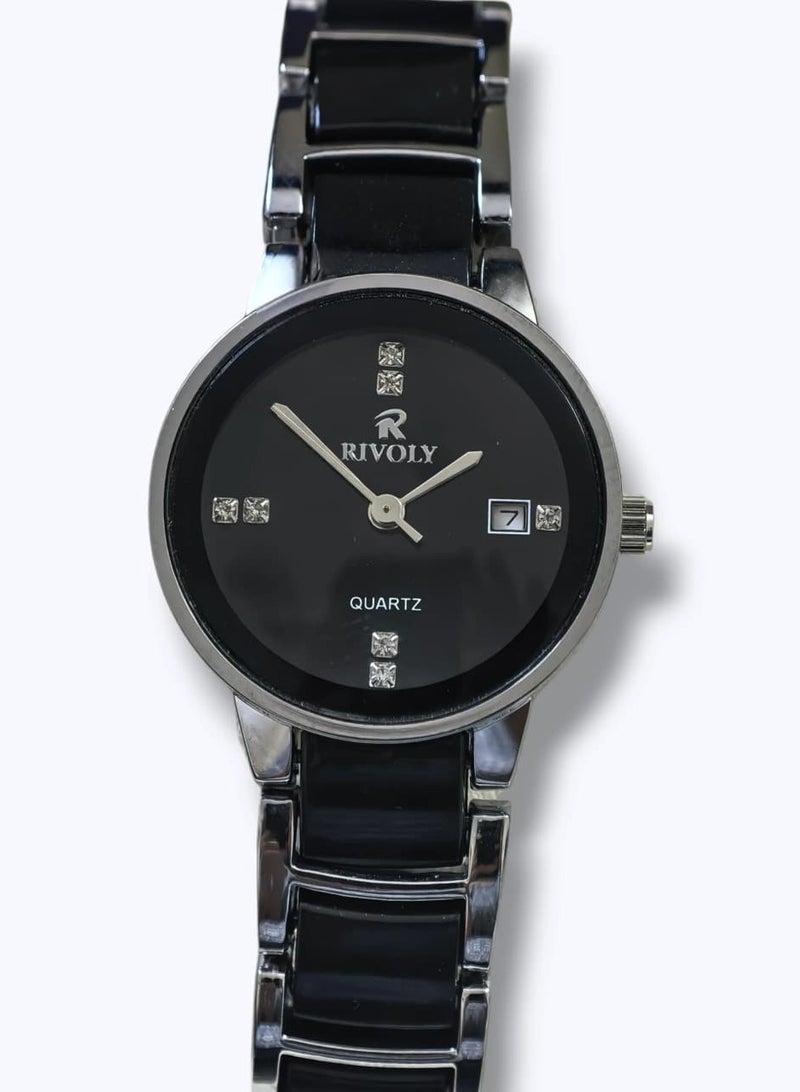 Rivoly A luxurious set consisting of a men's and women's watch made of high-quality stainless steel, along with a bracelet, prayer beads, pen, and ring. - Image 2