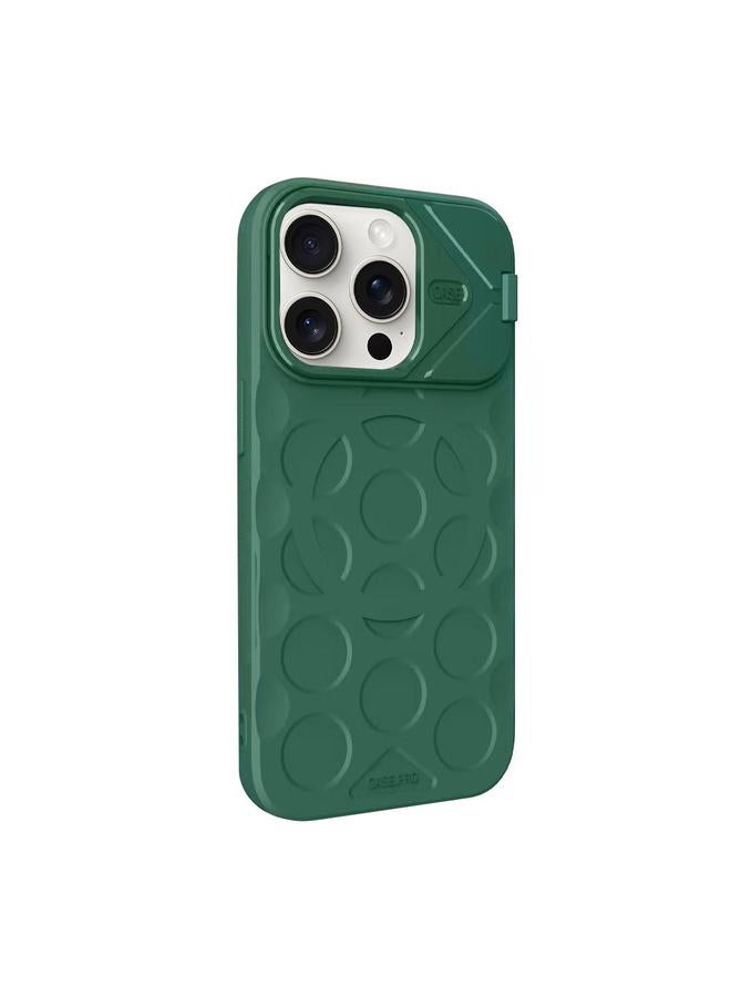 اس-توب جراب لهاتف iPhone 15 Pro مع إطار عدسة وحامل MagSafe PC Hybrid TPU - Image 2