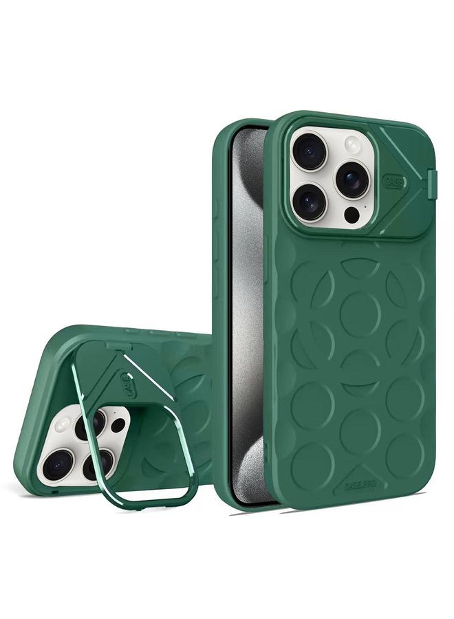 اس-توب جراب لهاتف iPhone 15 Pro مع إطار عدسة وحامل MagSafe PC Hybrid TPU - Image 1