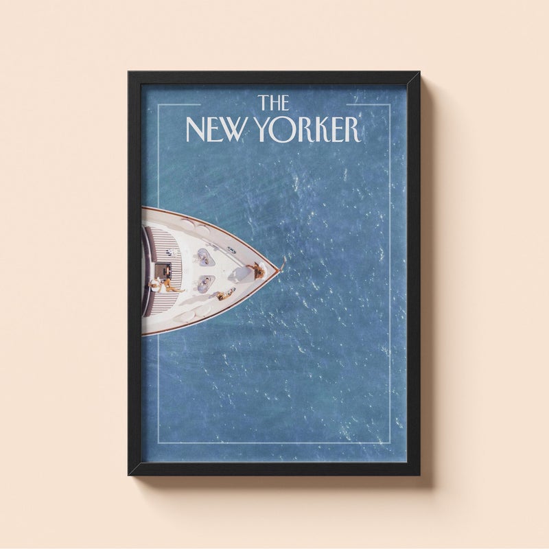 TNESSENTIAL Yacht Minimalist New Yorker Poster - Image 1